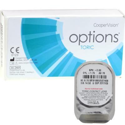 Options Toric (6 lentillas) + 1 lente -Oferta de prueba